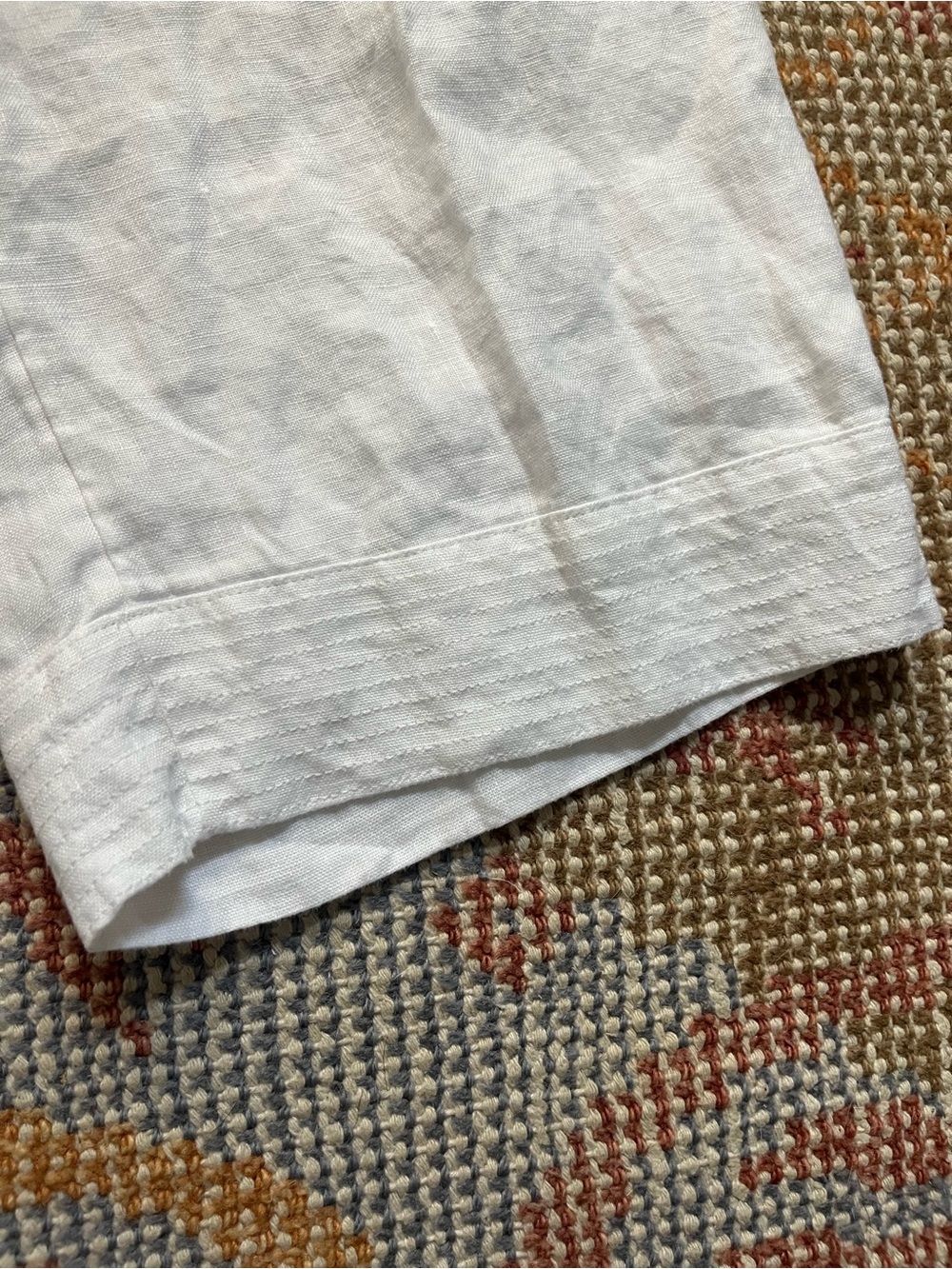 J.Jill Love Linen White Wide Leg Elastic Waist Pant Size L - Picture 5 of 9